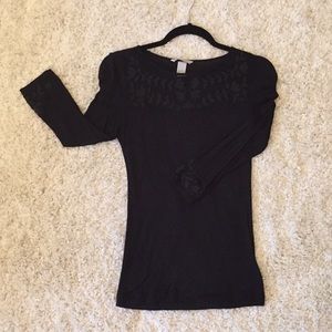 H&M black blouse